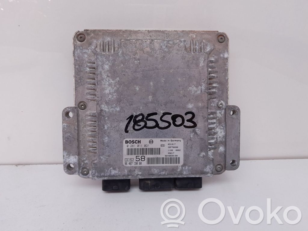 Engine control unit/module   9646719080,185503