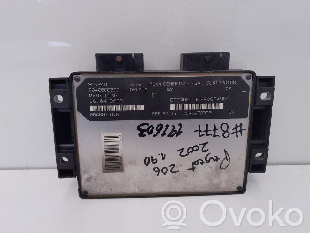 Engine control unit/module   9646672880,191602