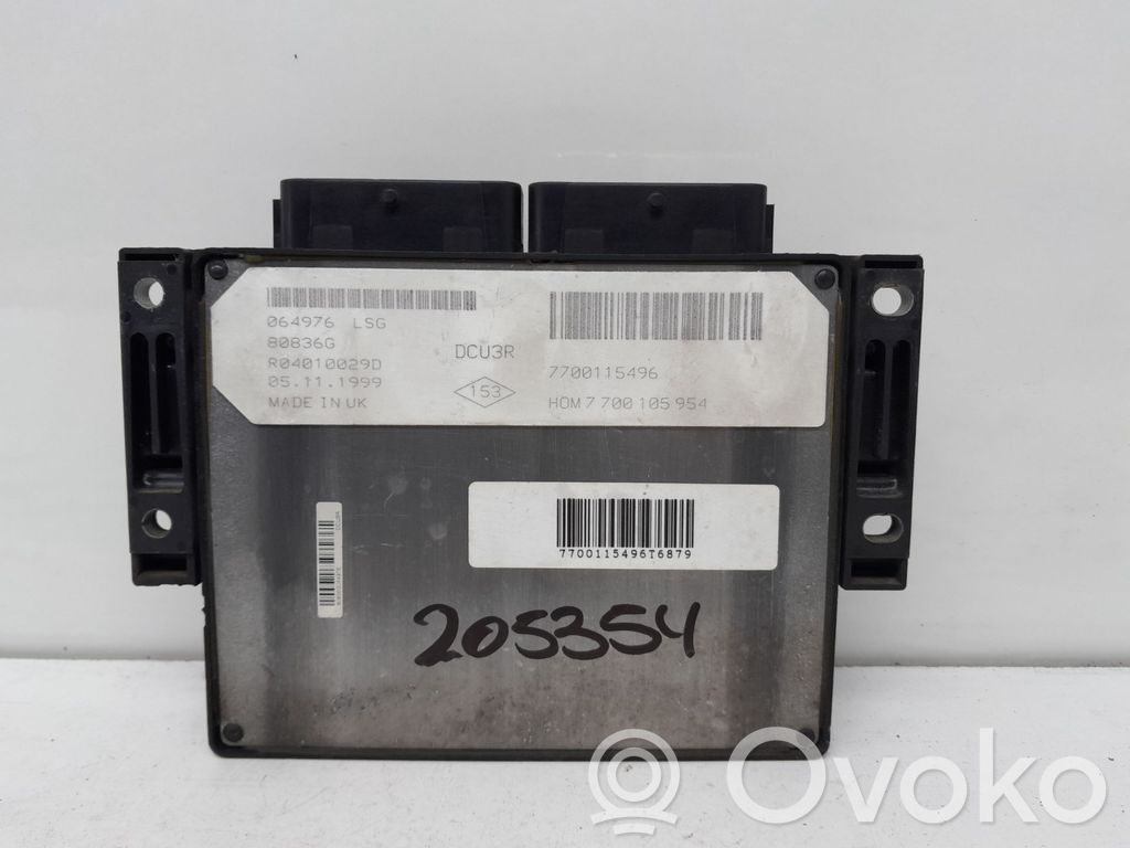 Engine control unit/module   7700115496,205354