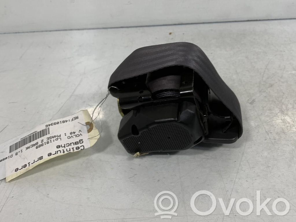 Volvo S40, V40 Cinturón trasero 