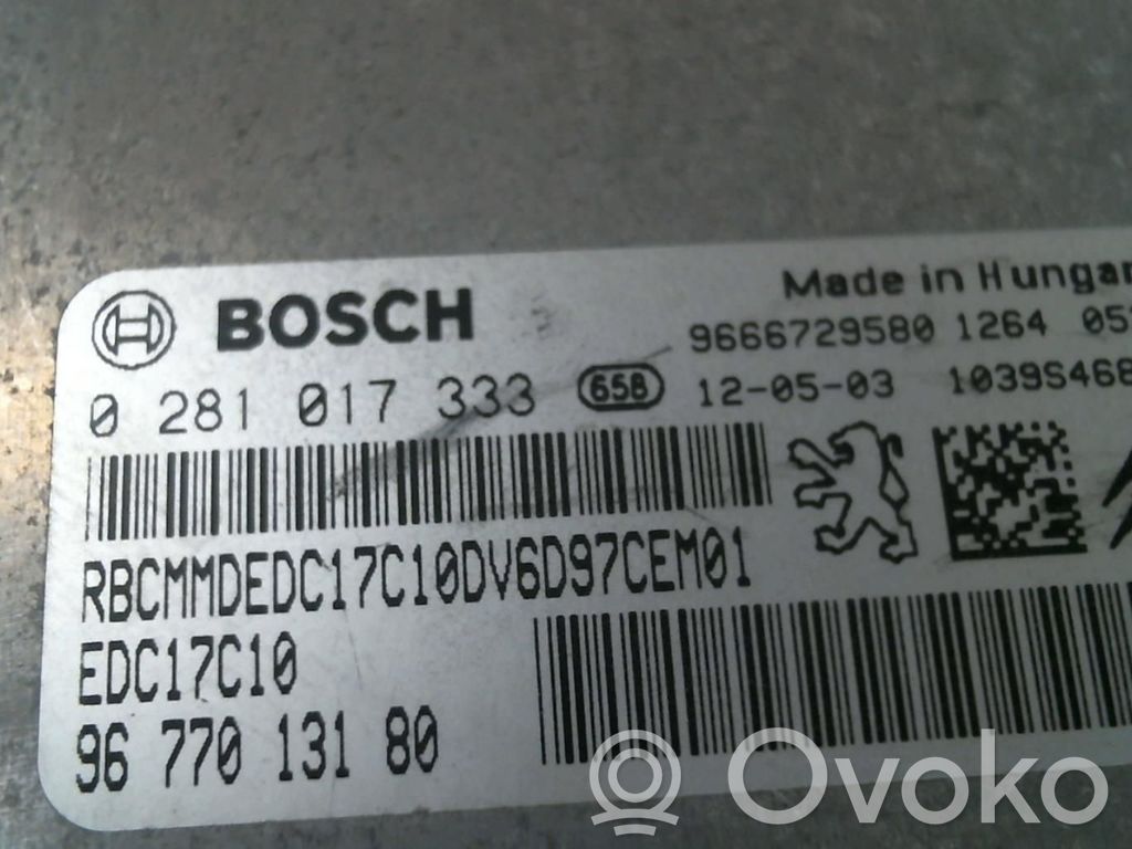 Citroen C3 Picasso Engine control unit/module 