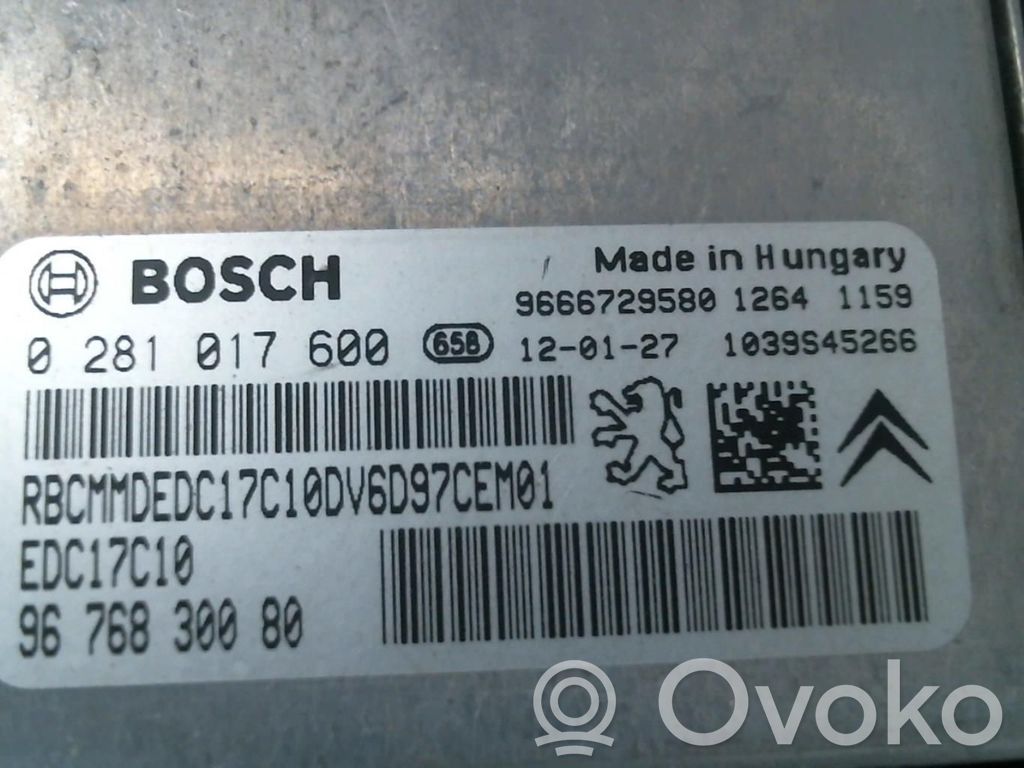 Citroen Berlingo Engine control unit/module 