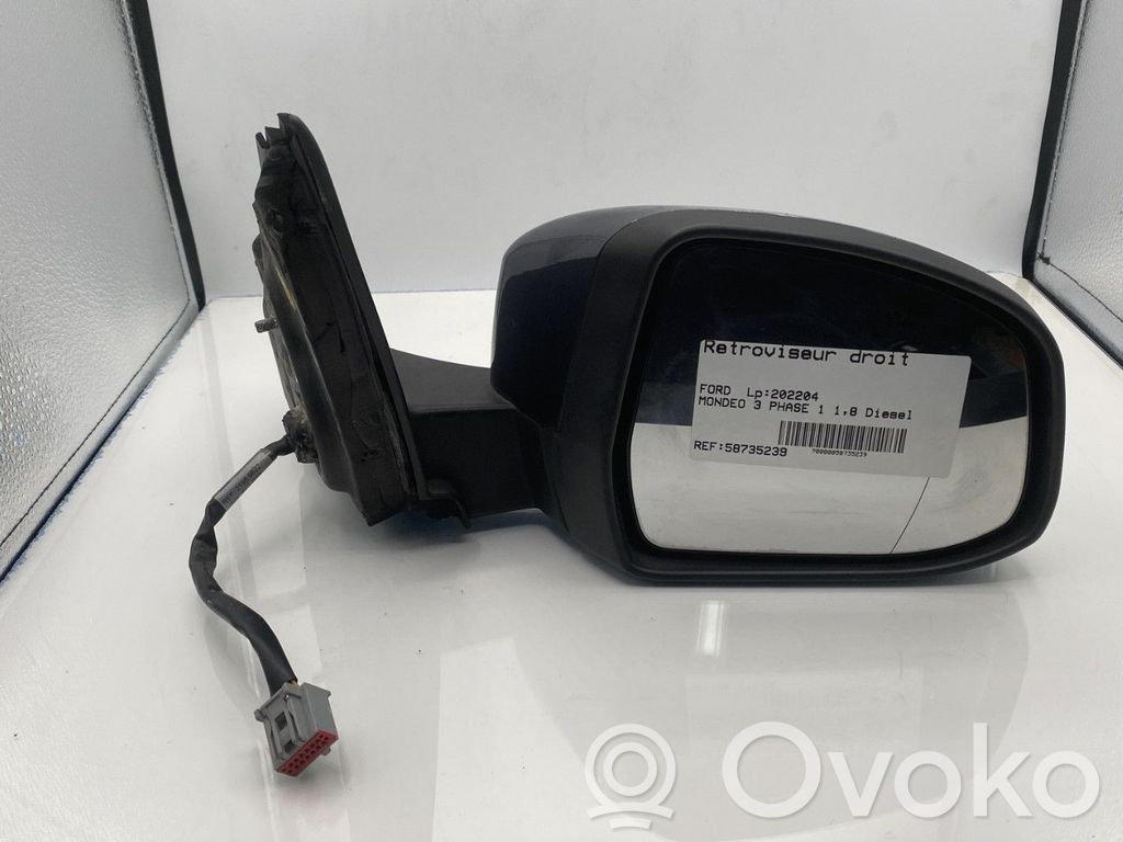 Ford Mondeo MK IV Manualne lusterko boczne drzwi przednich 
