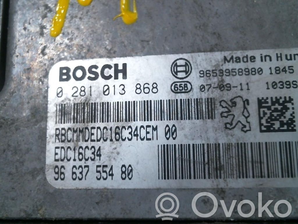 Peugeot 207 Unitate/modul de control motor 