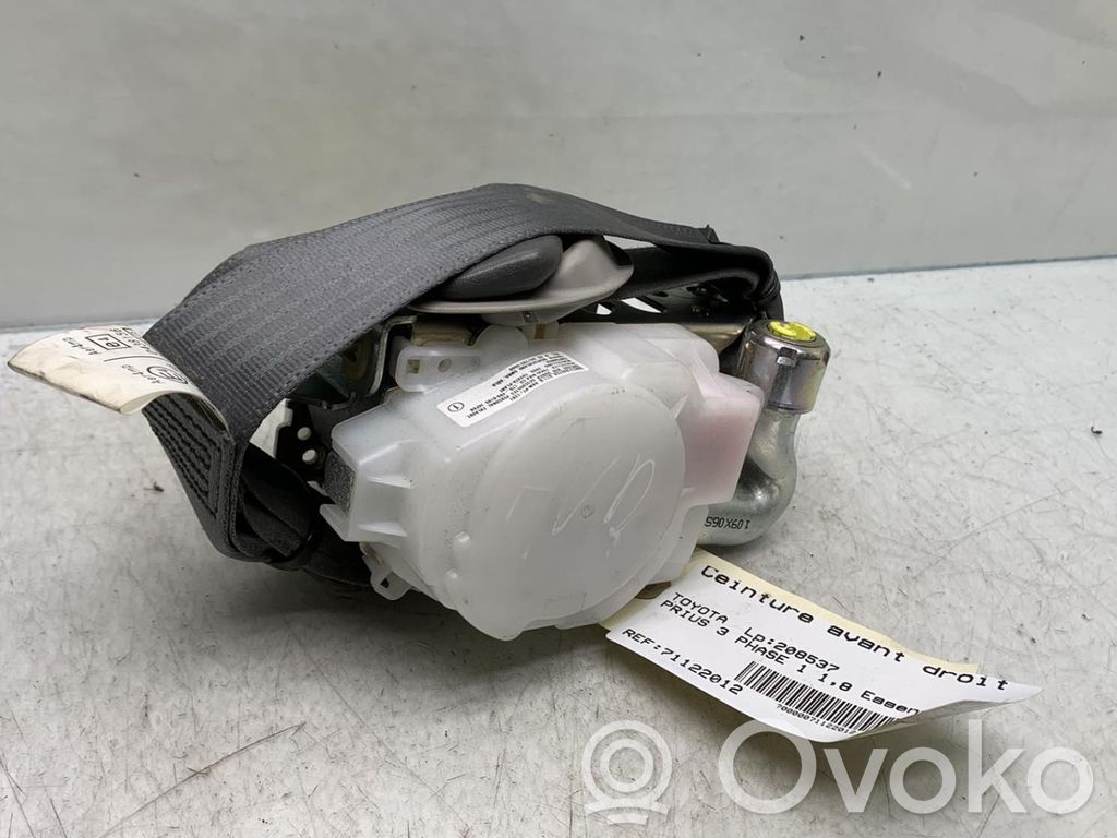 Toyota Prius (XW30) Fibbia della cintura di sicurezza anteriore 