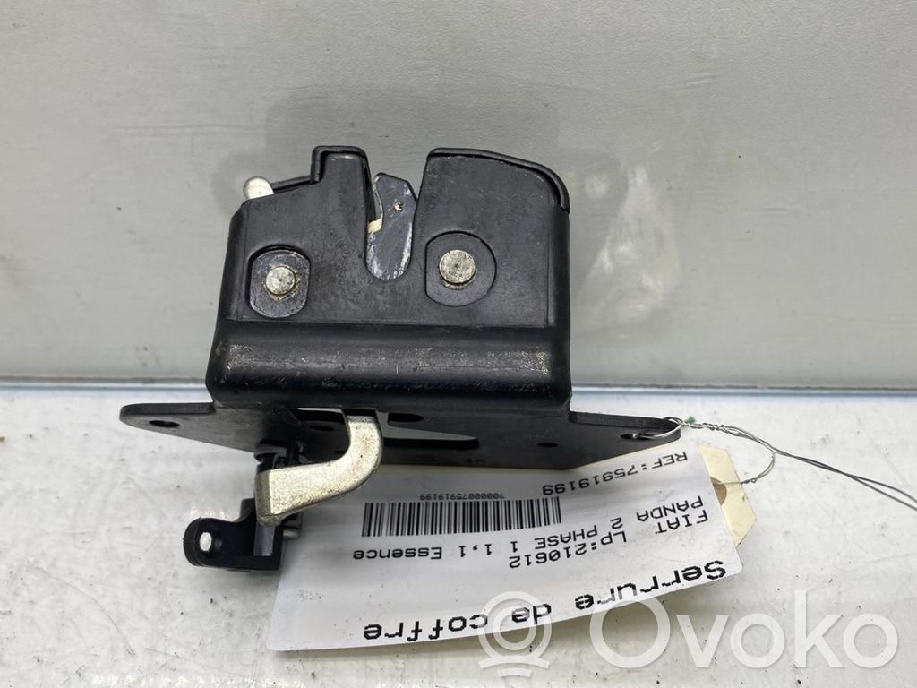 Fiat Panda II Blocco/chiusura/serratura del portellone posteriore/bagagliaio