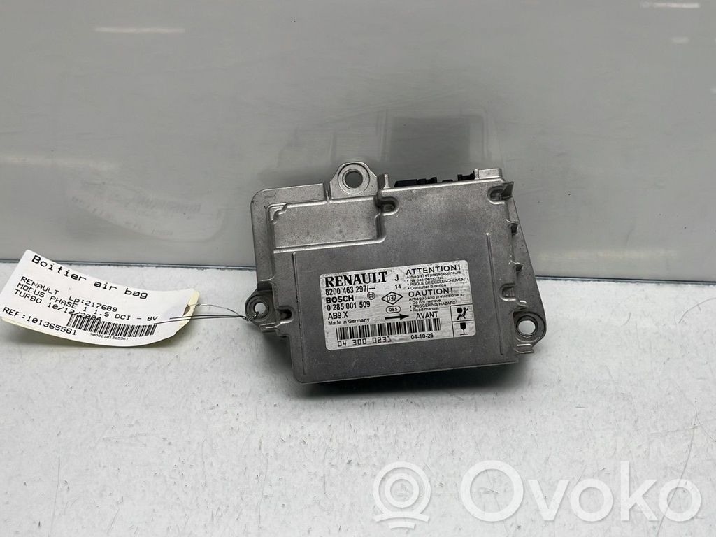 Renault Modus Airbag control unit/module 