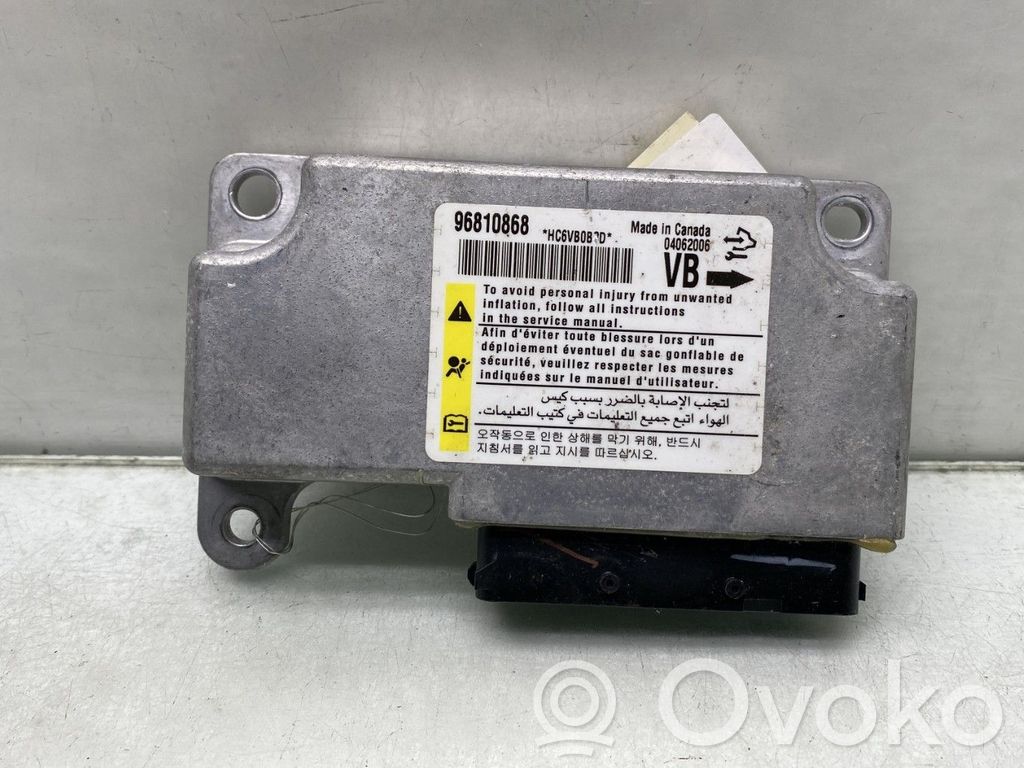 Centralina/modulo airbag   96866798
