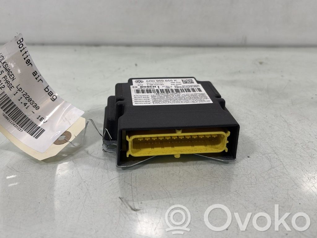 Volkswagen Polo V 6R Module de contrôle airbag 