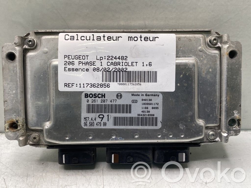 Peugeot 206 CC Engine control unit/module 