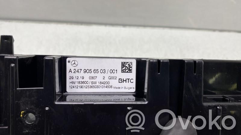 Mercedes-Benz CLA C118 X118 Climate control unit 