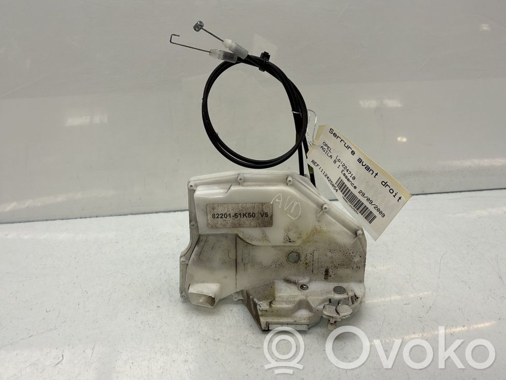 Opel Agila B Etuoven lukko 