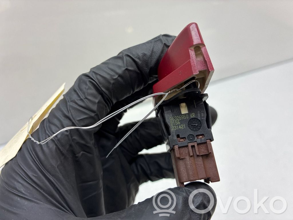 Citroen C5 Botón interruptor de luz de peligro 