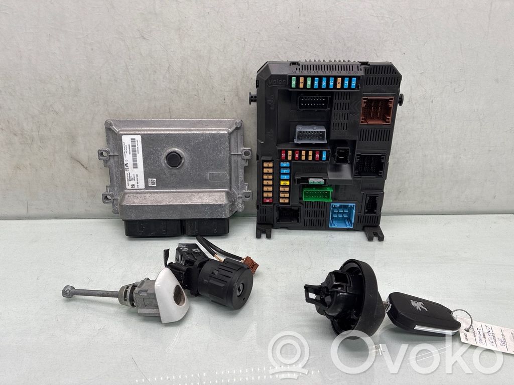 Peugeot 208 I Engine ECU kit and lock set 