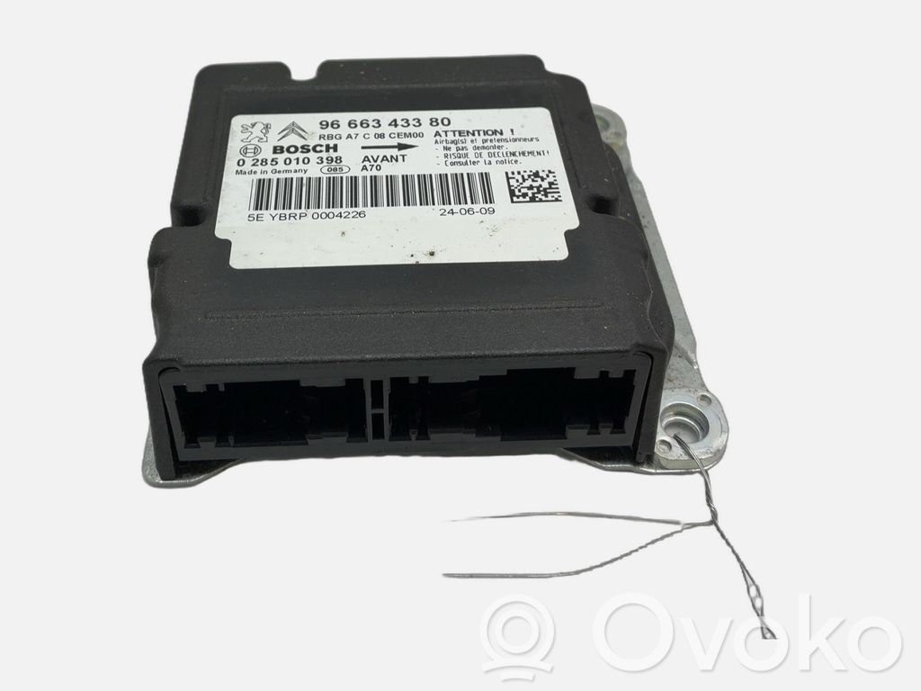 Peugeot 207 Module de contrôle airbag