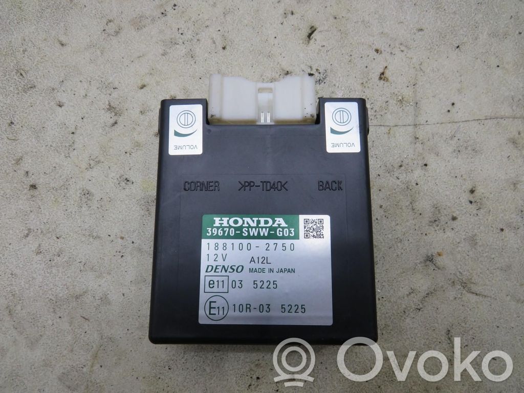 Honda CR-V Unité de commande, module PDC aide au stationnement 