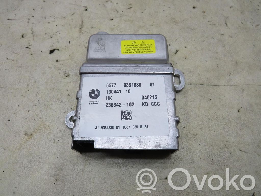 Airbag control unit/module   9381838,9381838
