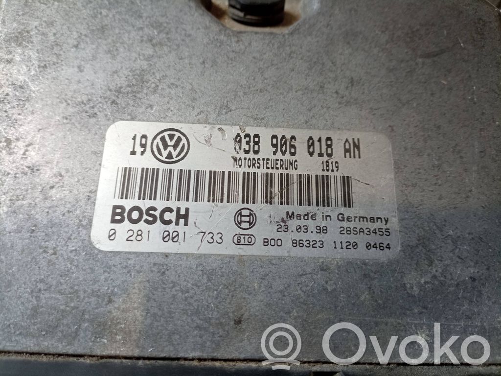 Engine control unit/module   038906018AN,28SA3455,0281001733