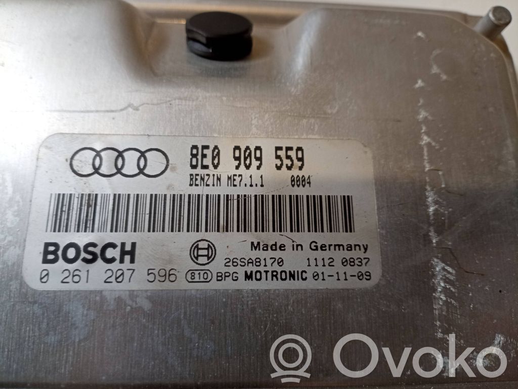 Engine control unit/module   8E0909559,26SA8170,0261207596,0261207594