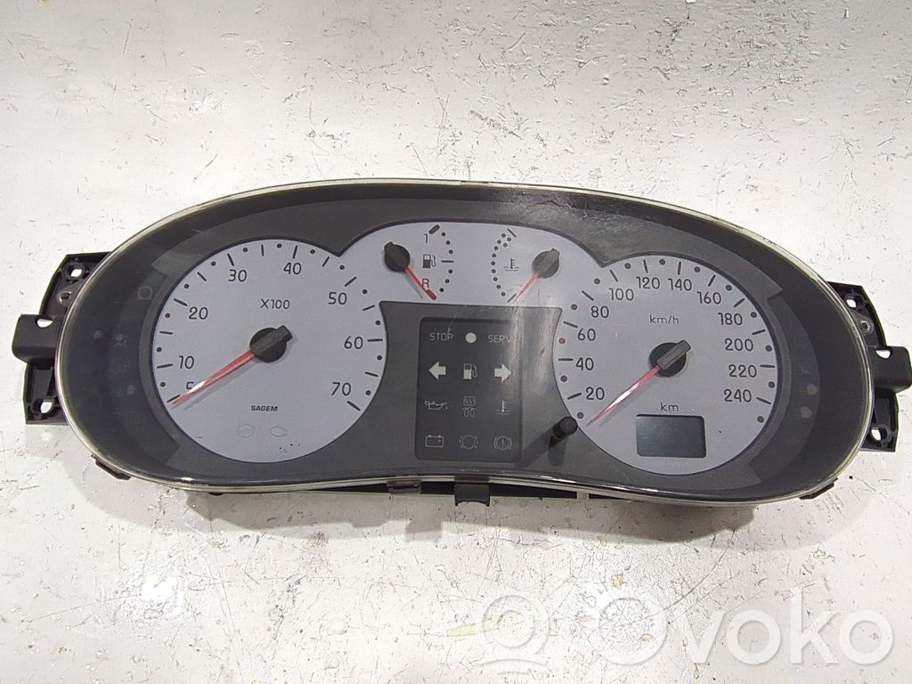 Renault Clio II Speedometer (instrument cluster) 