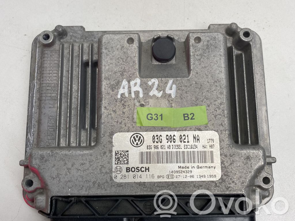 Volkswagen PASSAT B6 Engine control unit/module 