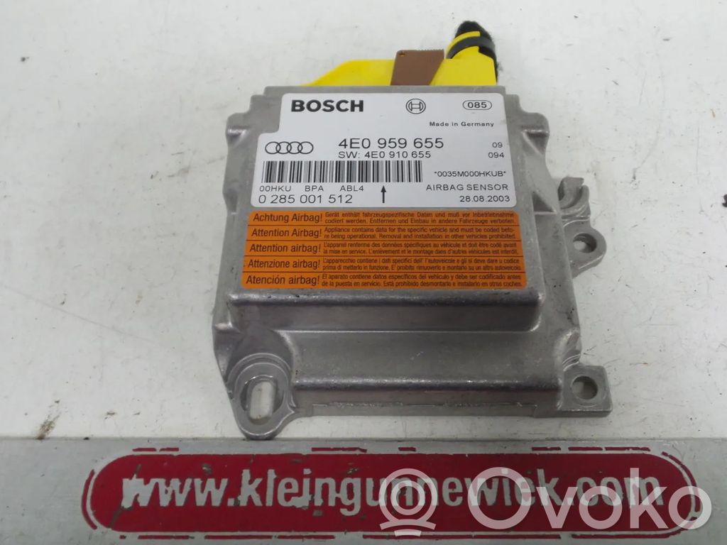 Airbag control unit/module   4E0959655