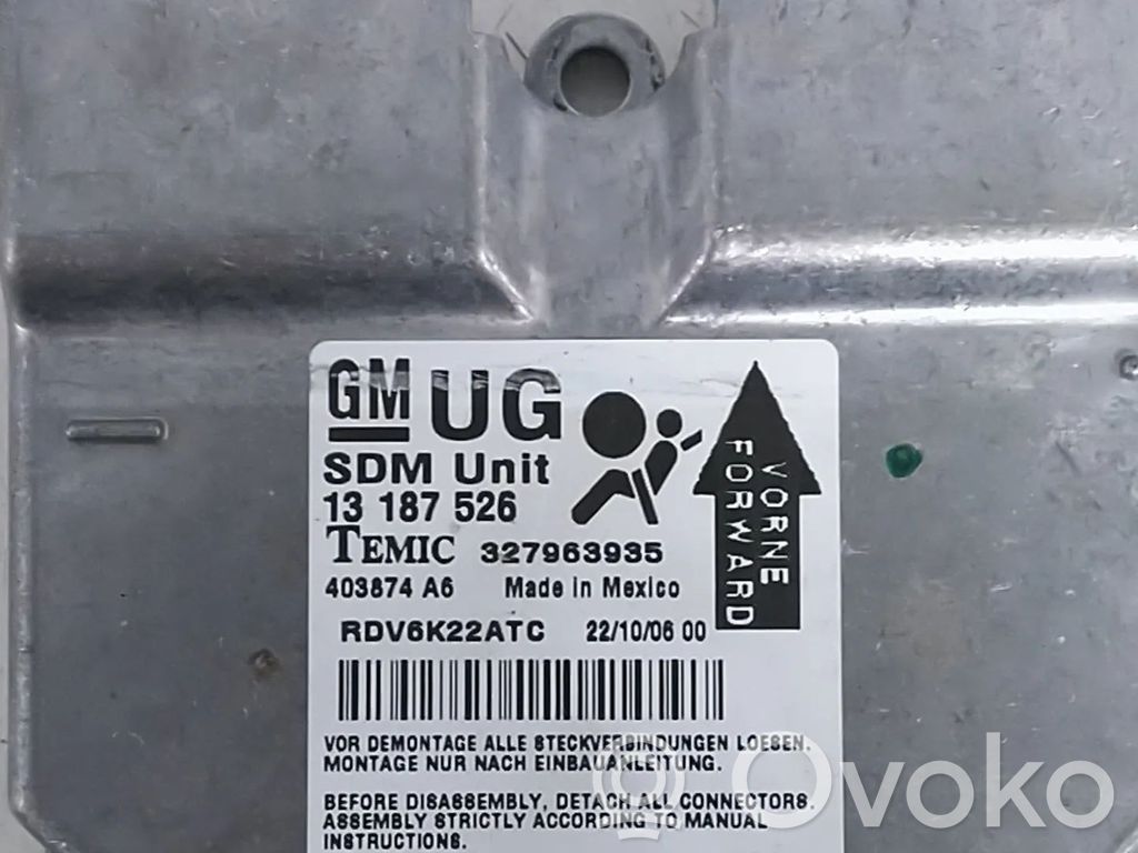 Opel Corsa D Airbag control unit/module 