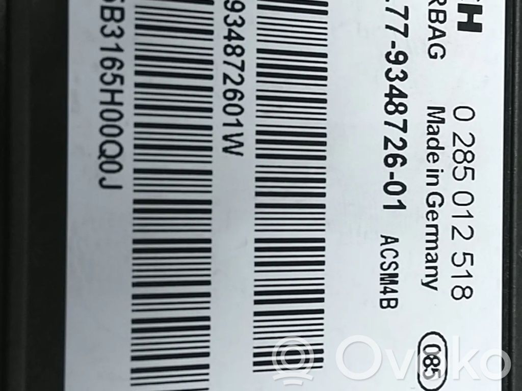 BMW 3 F30 F35 F31 Sterownik / Moduł Airbag 