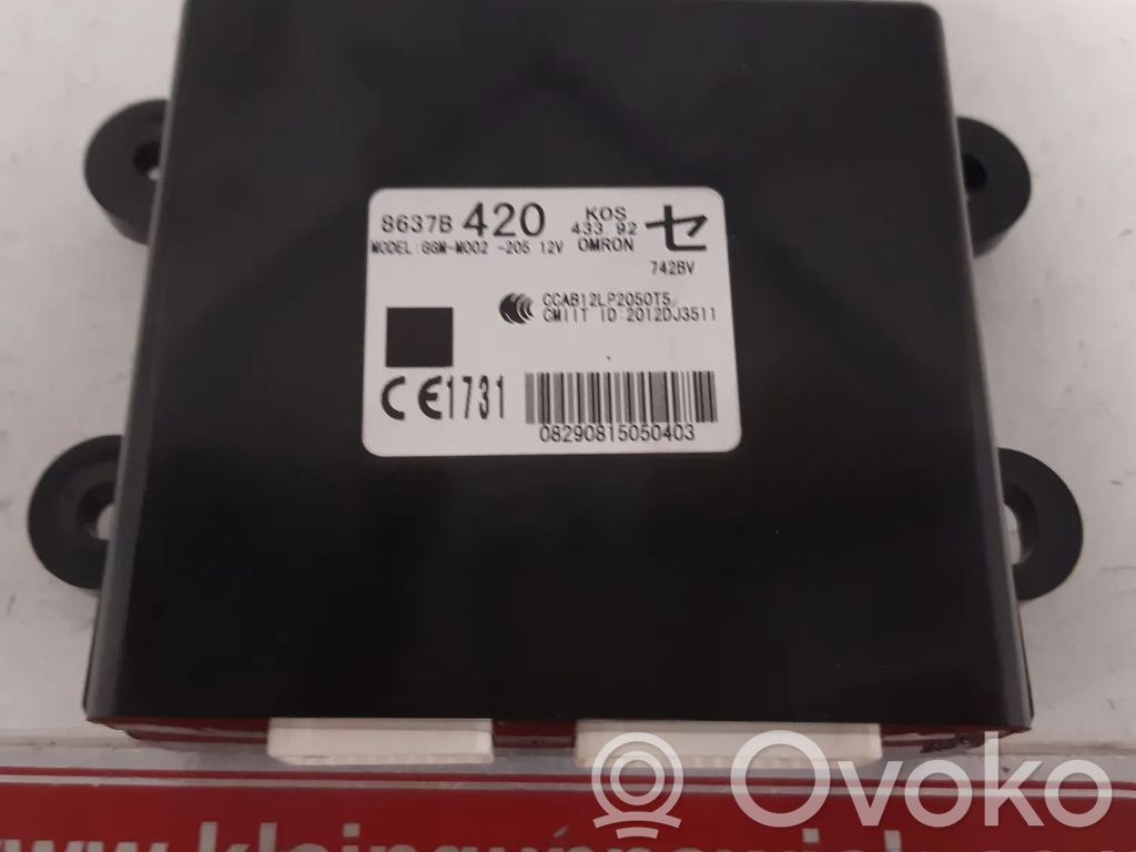 Unité de commande module de porte   8637B420