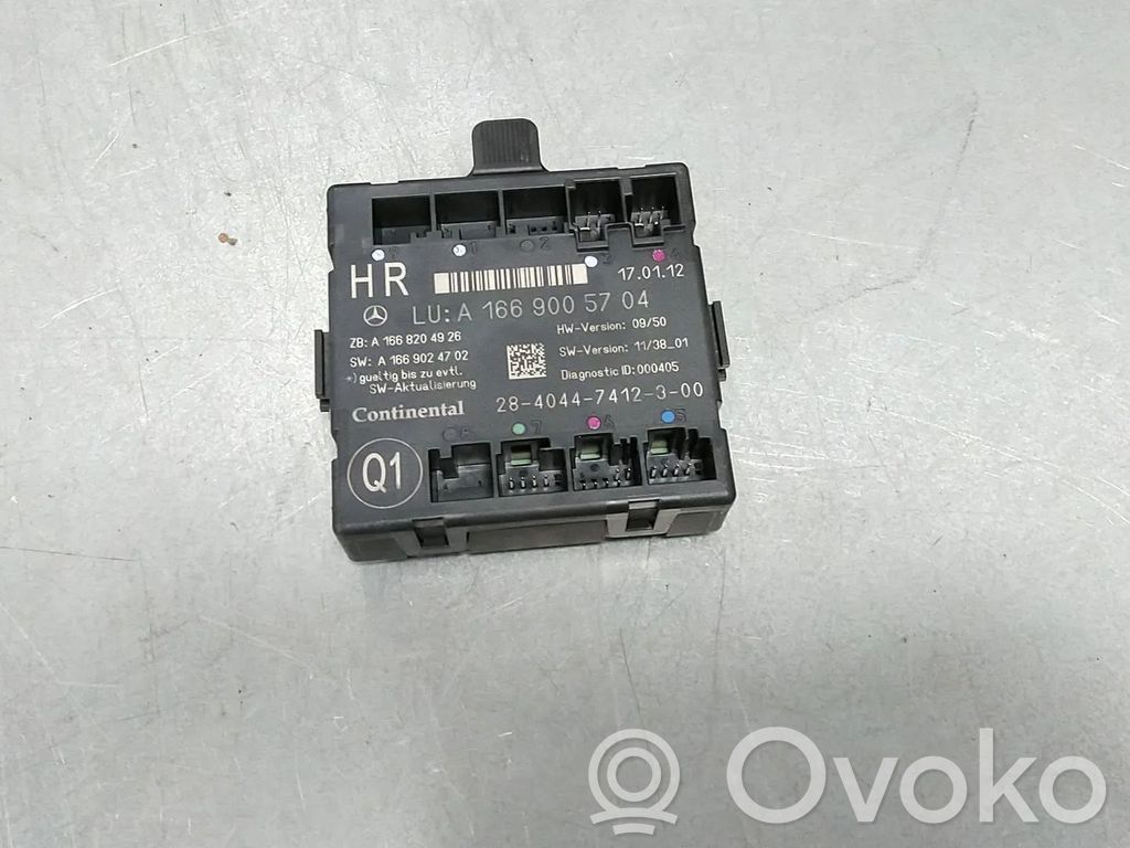Mercedes-Benz GLE (W166 - C292) Unitate/modul comandă uși 