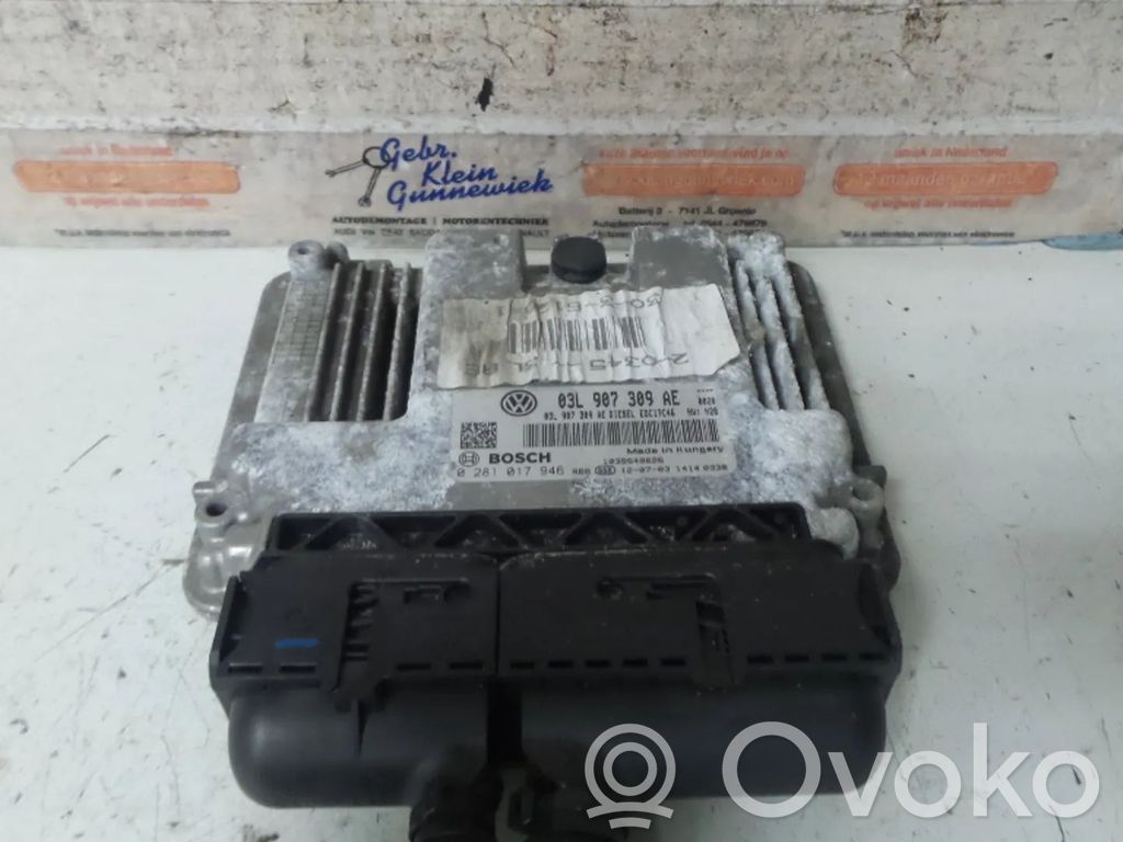 Engine control unit/module   03L907309AE,03L906018BF,CFF,CFFB,CFFBCFF