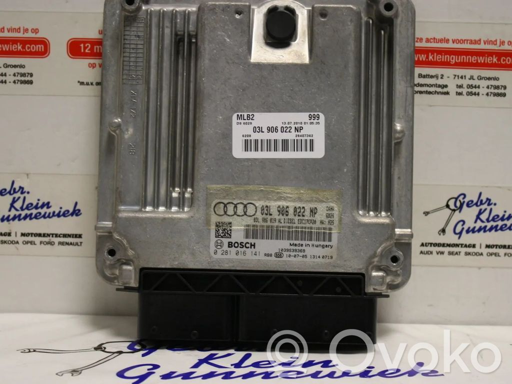 Engine control unit/module   03L906022NP,0281016141,CAHA