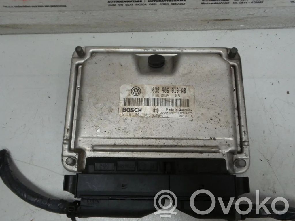 Engine control unit/module   038906019AB,0281001865,ANU