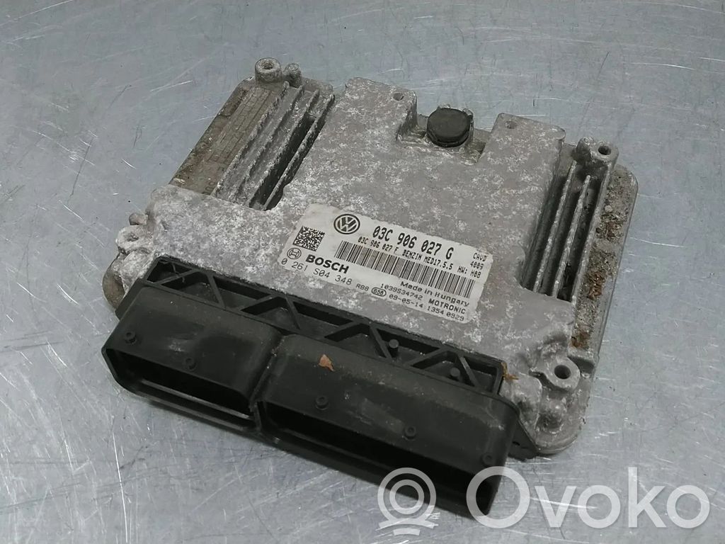 Engine control unit/module   03C906027G,0261S04348,03C906027BA