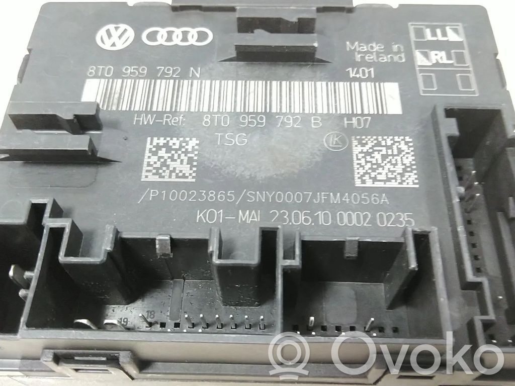 Autres unités de commande / modules   8T0959792B,8T0959792M,8T0959792N,8T10959792G,CCWA