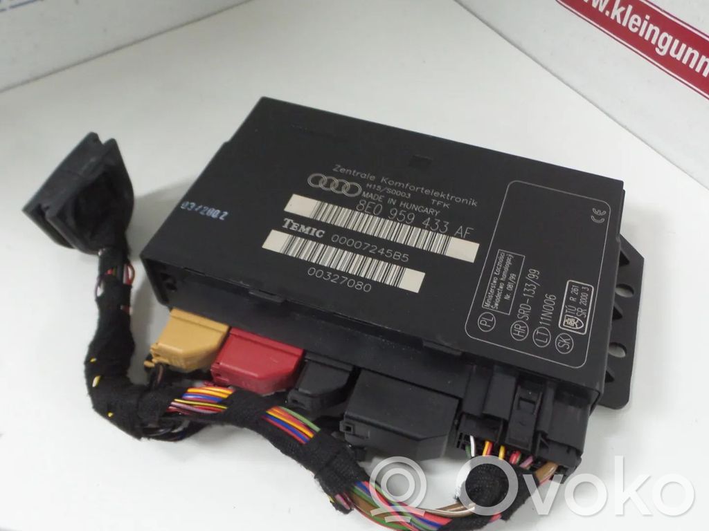 Audi A4 S4 B6 8E 8H Kiti valdymo blokai/ moduliai 