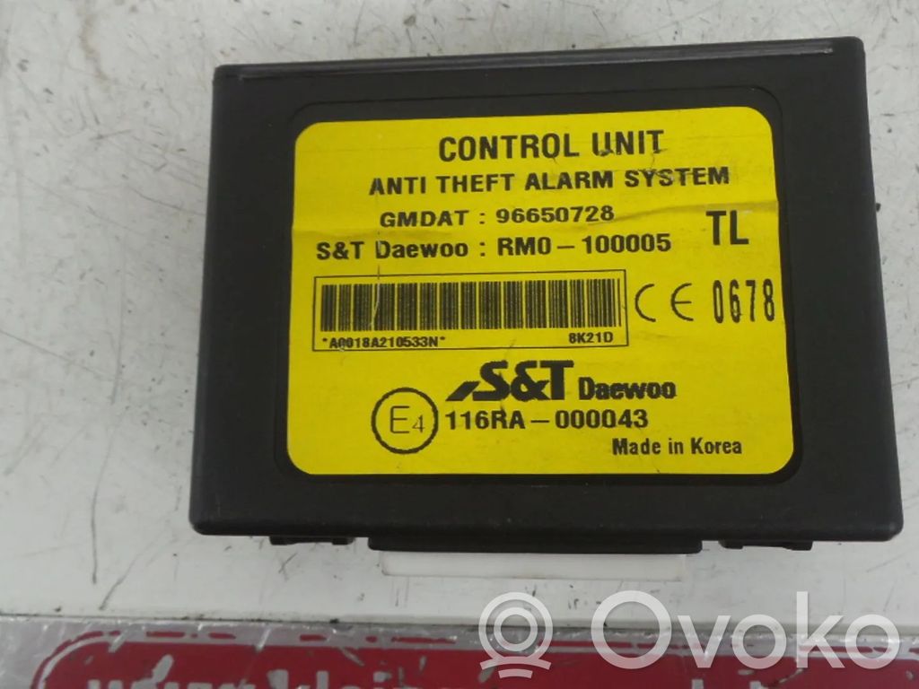 Autres unités de commande / modules   96650728,B12D1