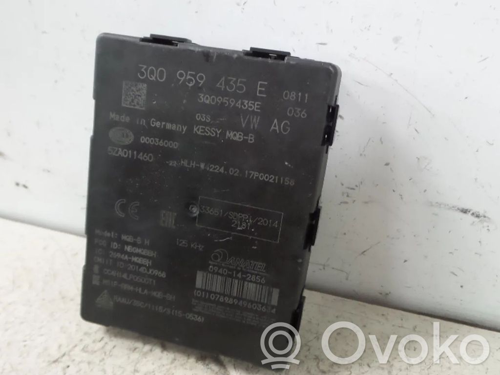 Otras unidades de control/módulos   3Q0959435E,3Q0959435C,3Q0959435G,3Q0959435L,3Q0959435N,DFF,DFFA,DFFADFF