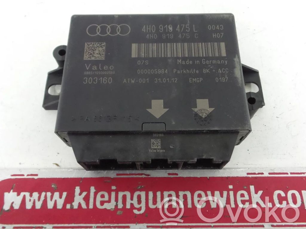 Unité de commande, module PDC aide au stationnement   4H0919475L,4H0919475Q
