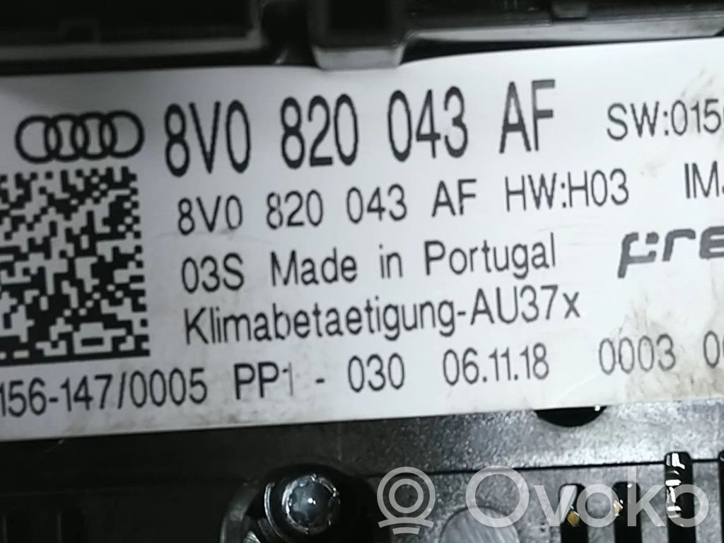 Unitate control climatizare   8V0820043AF,8V0820043Q