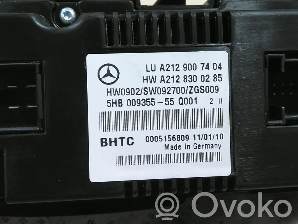 Mercedes-Benz E W212 Unitate control climatizare 