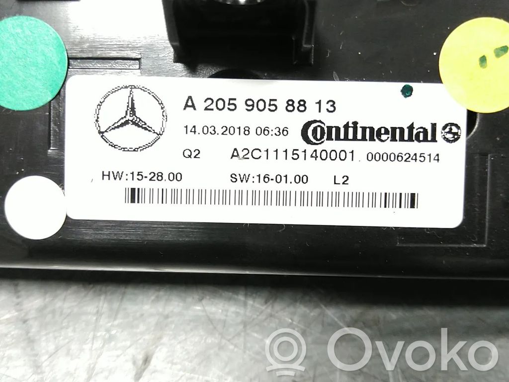 Mercedes-Benz GLC C253 Unité de contrôle climatique