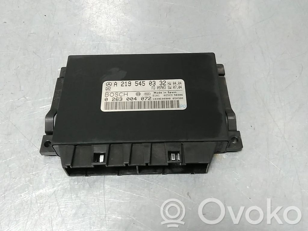 Mercedes-Benz CLS C219 Centralina/modulo sensori di parcheggio PDC