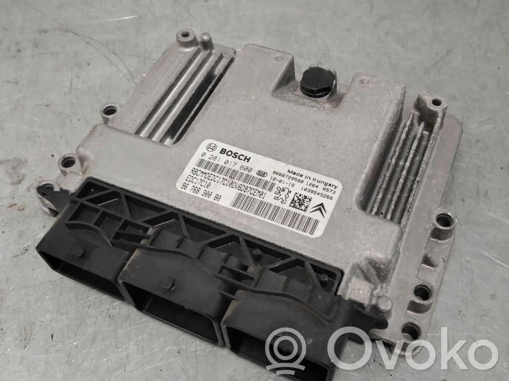 Engine control unit/module   9676830080,0281017600,1607129280,9HP