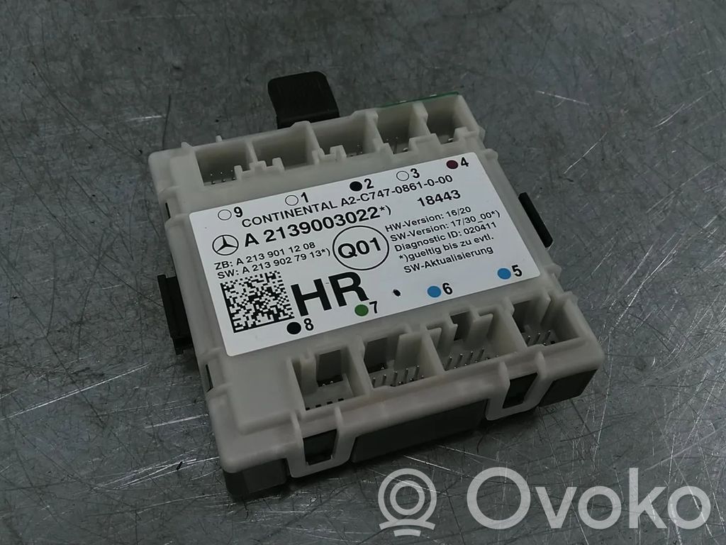 Unité de commande module de porte   A2139003022