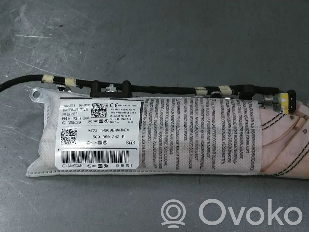 Volkswagen Golf VII Airbag scaun 