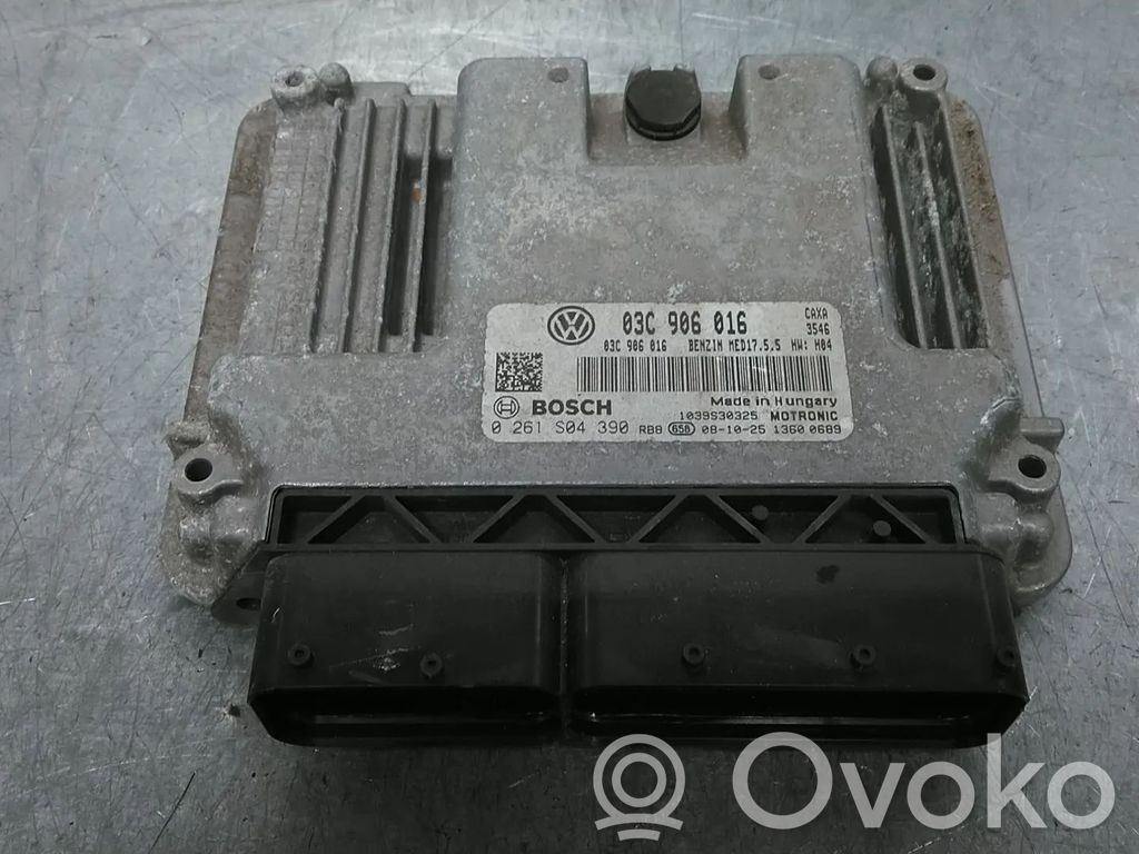 Engine control unit/module   03C906016,0261S04390,CAXA