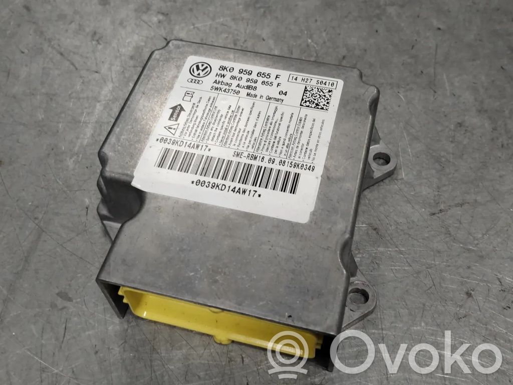 Audi A4 S4 B8 8K Centralina/modulo airbag 