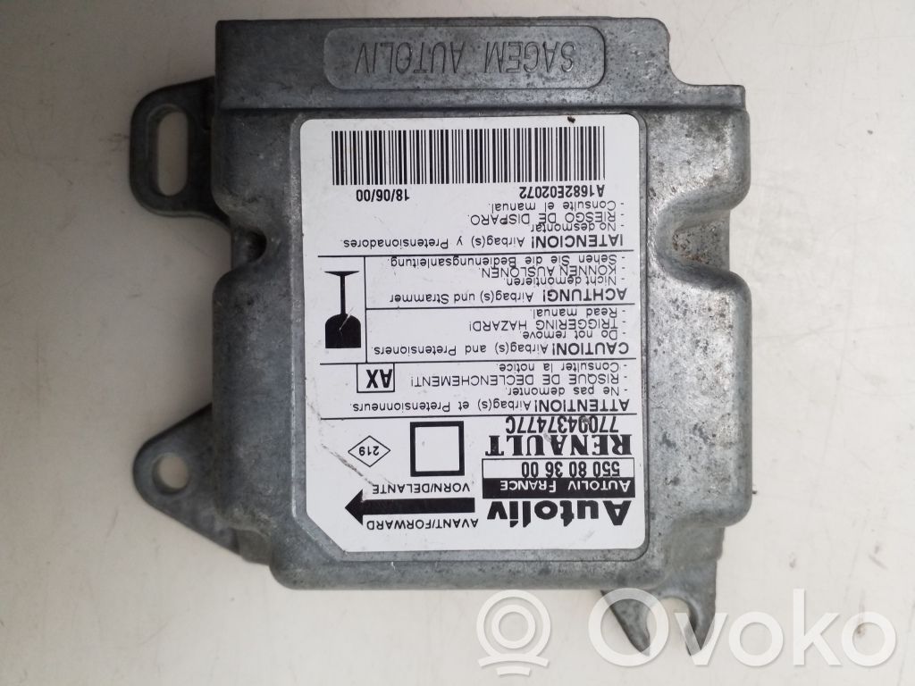 Renault Megane I Airbag control unit/module 