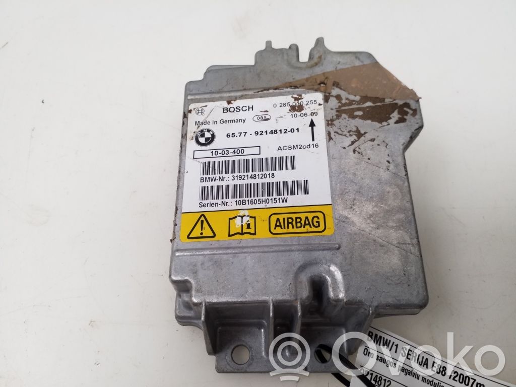 BMW 1 E82 E88 Airbag control unit/module 